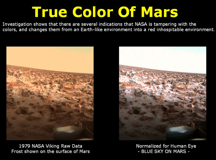 NASA altering the true colors of Mars?